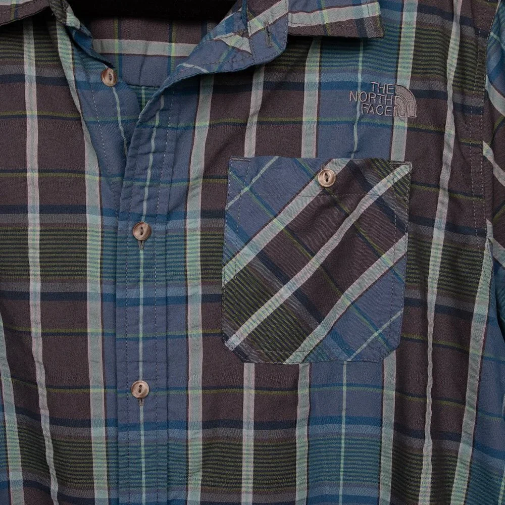 The North Face plaid button up shirt-XL